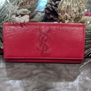Yves Saint Laurent Red Wallet